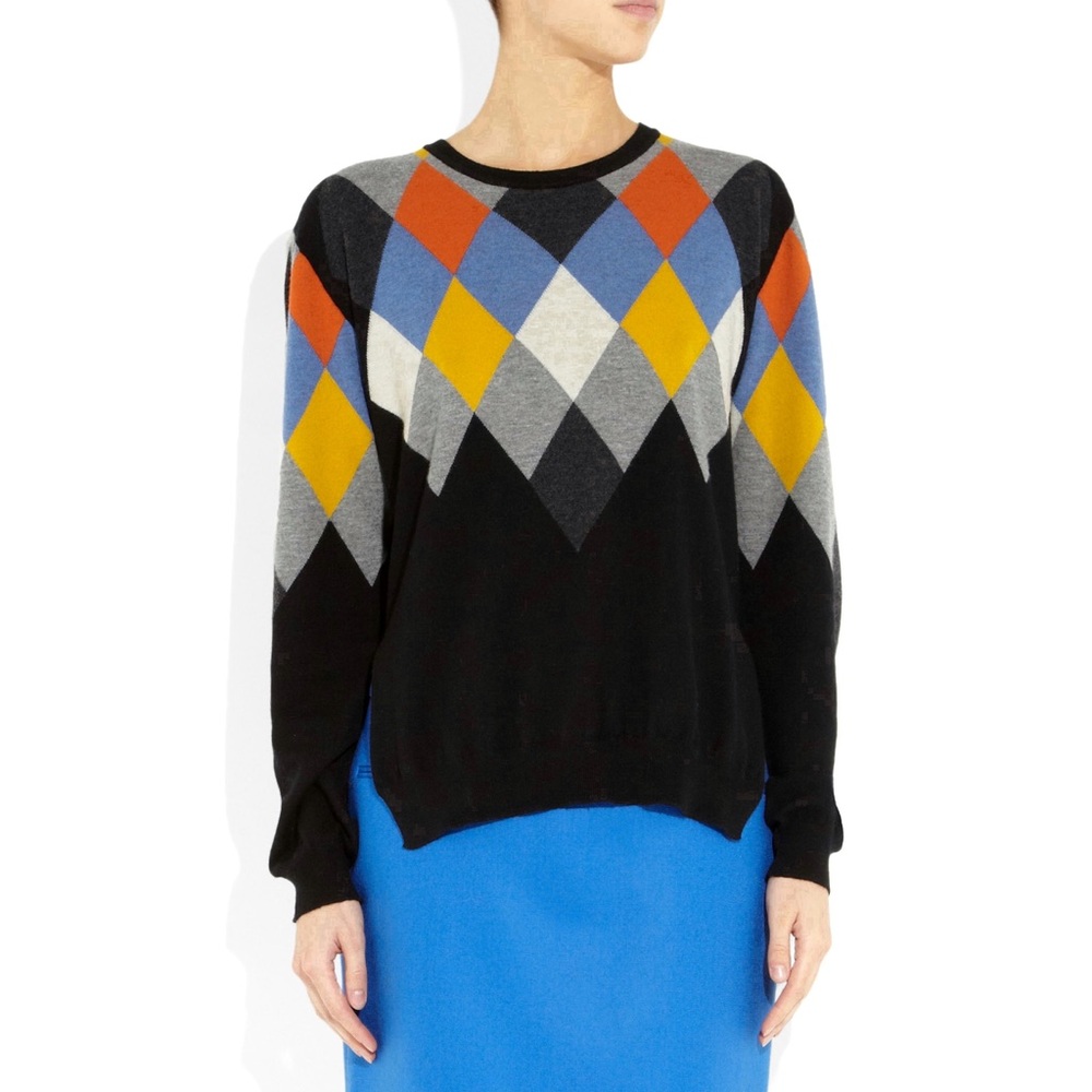 Stella McCartney Argyle intarsia sweater